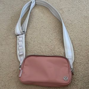 Lululemon Pink Nylon Crossbody Bag.